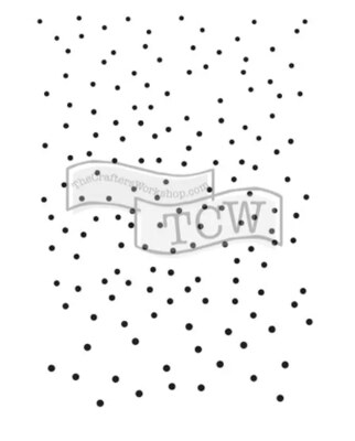 Plastová šablona TCW - sníh - 1 ks