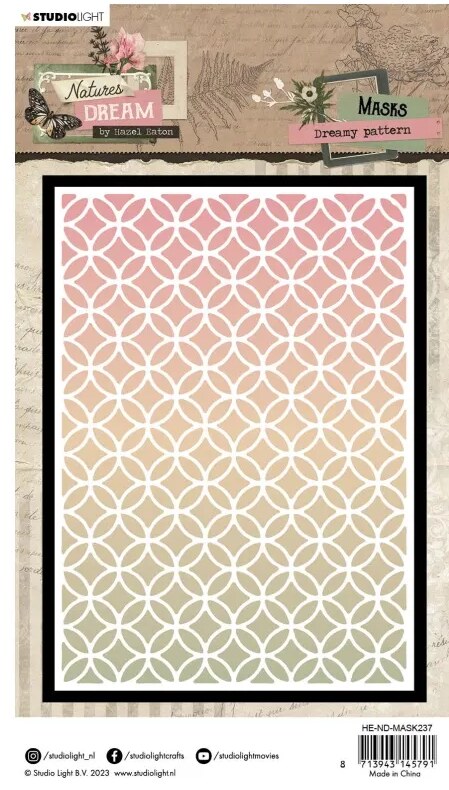 Plastová šablona Studio Light - Dreamy pattern - 1 ks