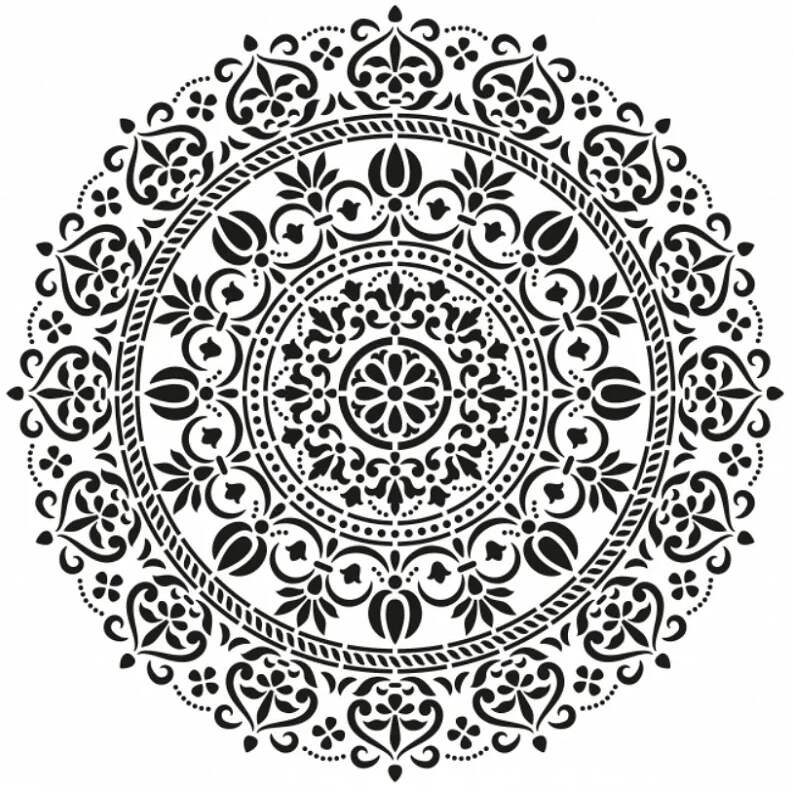 Plastová šablona CADENCE XL - ornamentální mandala