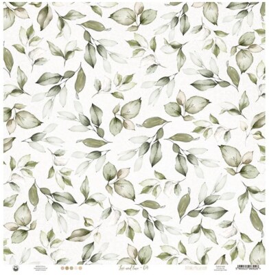 Potištěný papír 12x12" P13 Love and Lace 04 - 1 list