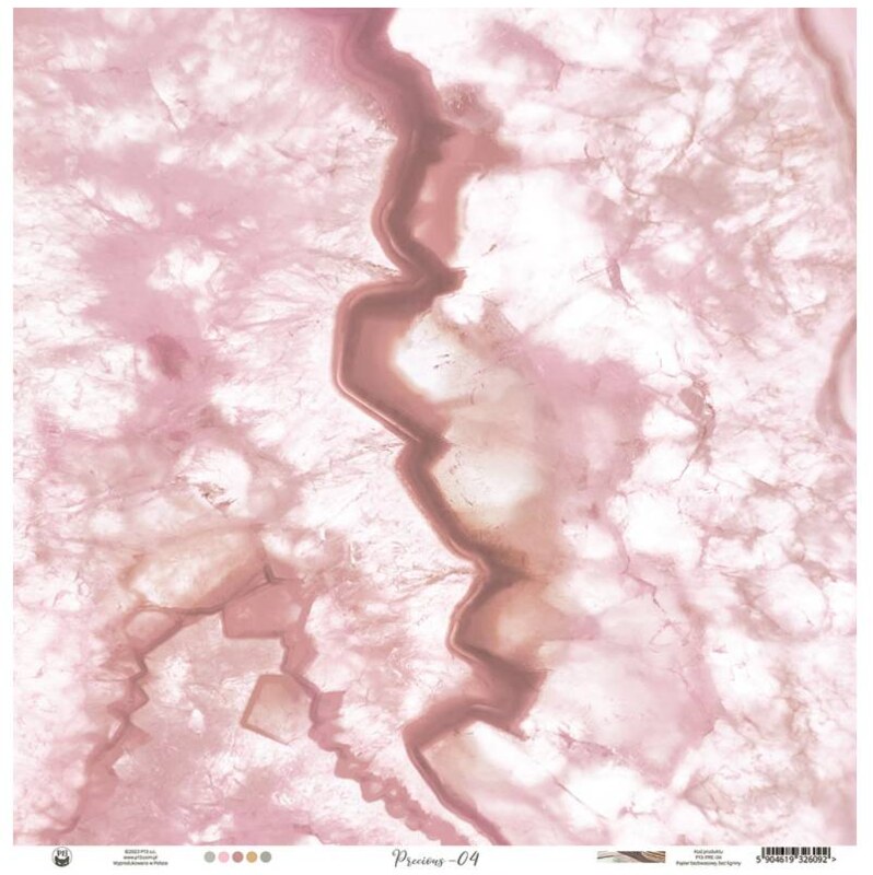 Potištěný papír 12x12" P13 Precious 04 - 1 list