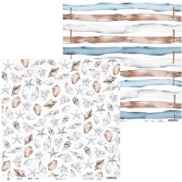 Potištěný papír 12x12" P13 Beyond the sea 01 - 1 list