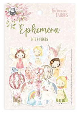Papírové výseky P13 - Believe in fairies - sada 13 ks
