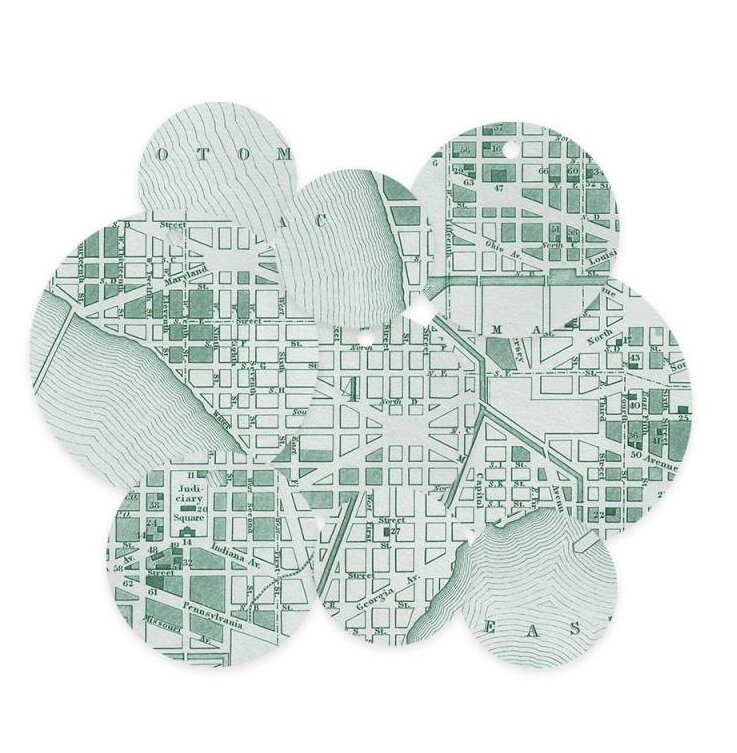 Dekorativní visačky P13 - Travel Journal - sada 9 ks