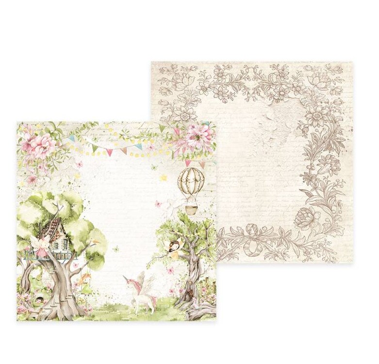 Scrapbookové oboustranně potištěné papíry P13 6x6" Believe in fairies - sada 24 listů
