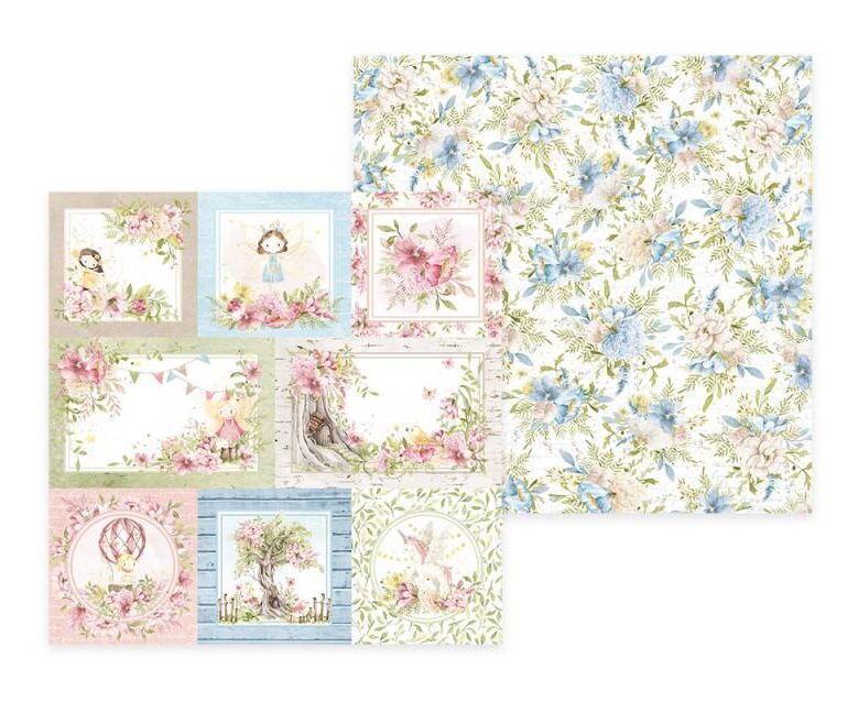 Scrapbookové oboustranně potištěné papíry P13 6x6" Believe in fairies - sada 24 listů