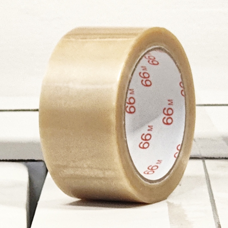 Balicí páska PVC-866 solvent - 50 mm x 66 m - průhledná