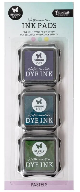 Inkousty reagující na vodu Studio Light - pastelové barvy - sada 3 ks
