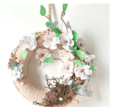 Vyřezávací šablony dpCraft - vrstvené kytky - sada 5 ks