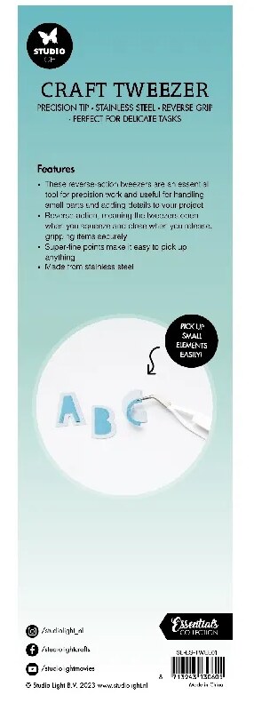 Precizní reverzní pinzeta Studio Light - 1 ks