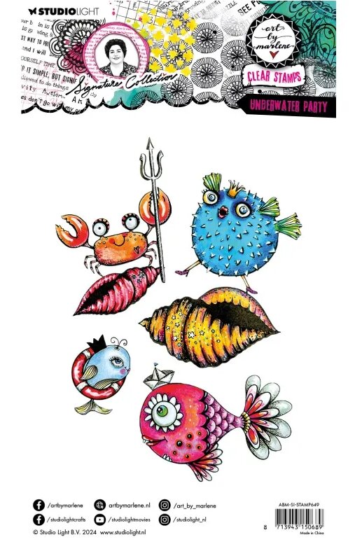 Razítka Studio Light - podmořská party - sada 9 ks