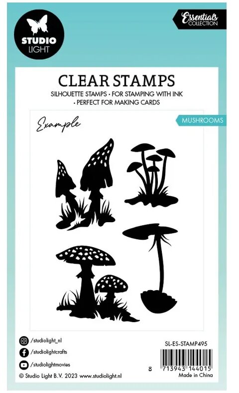 Razítka Studio Light - houby - sada 4 ks