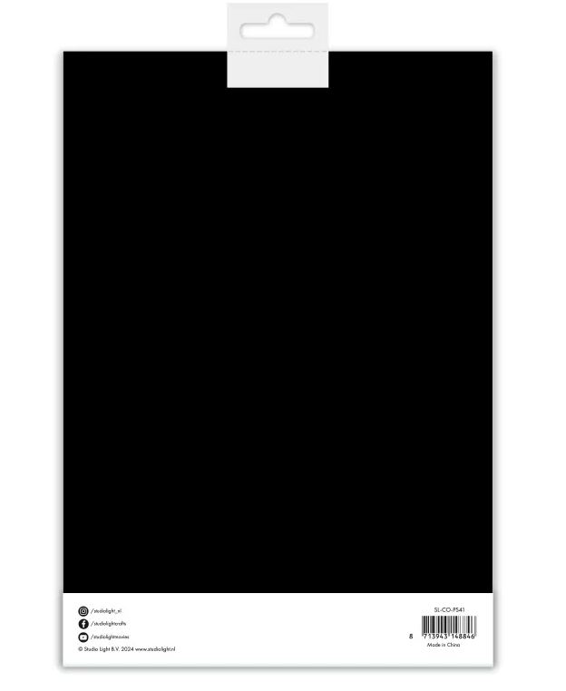 Černé papíry Studio Light 250g - sada 10 listů