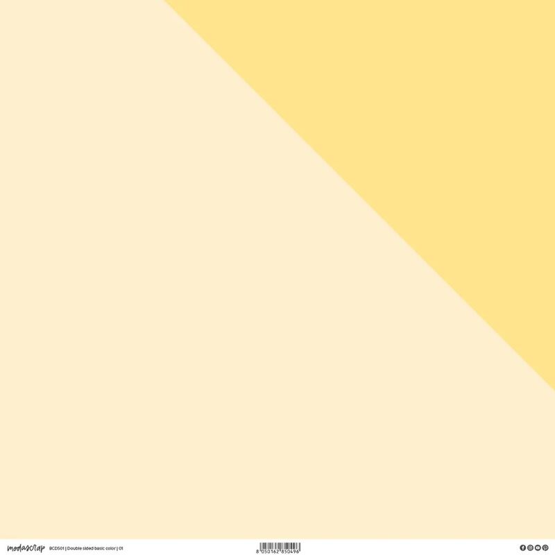 Oboustranný papír tón v tónu MODA SCRAP 12x12" - 01 - 1 list