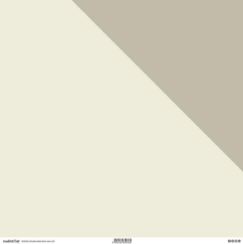 Oboustranný papír tón v tónu MODA SCRAP 12x12" - 28 - 1 list