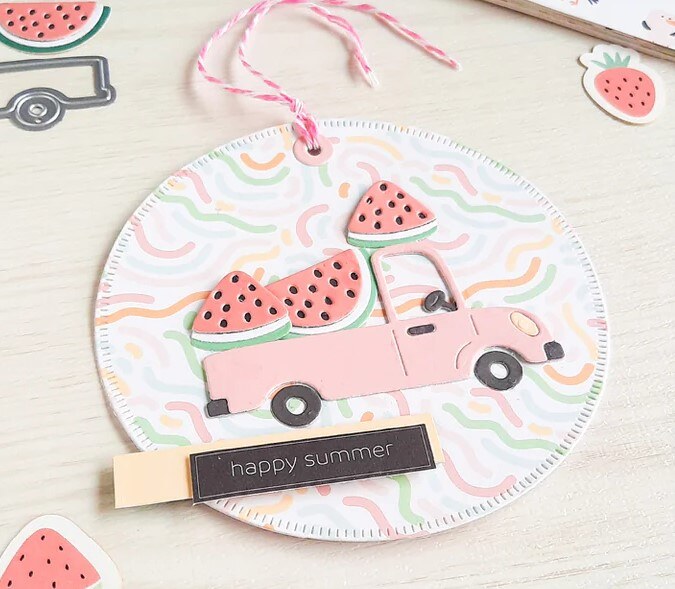 Vyřezávací šablony MODA SCRAP - summer vibes - sada 38 ks