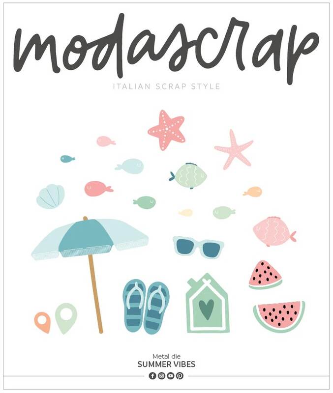 Vyřezávací šablony MODA SCRAP - summer vibes - sada 38 ks