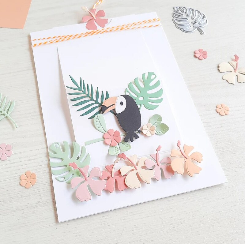 Vyřezávací šablony MODA SCRAP - tropical dream - sada 16 ks