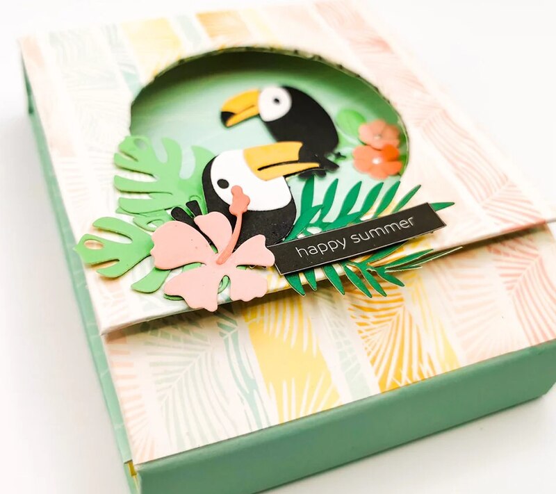 Vyřezávací šablony MODA SCRAP - tropical dream - sada 16 ks