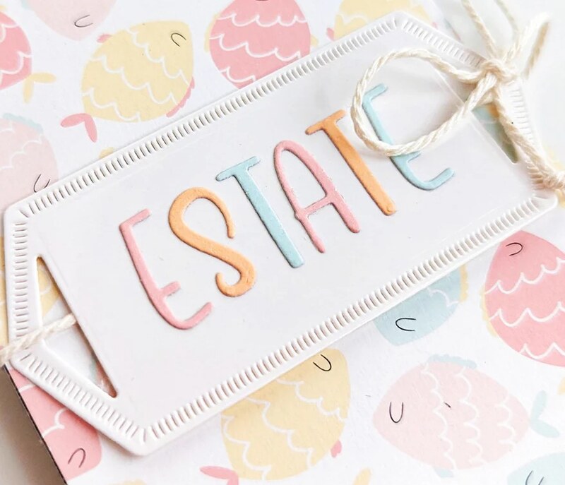 Vyřezávací šablony MODA SCRAP - abeceda a čísla - sada 41 ks