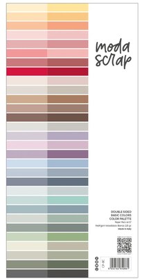 Barevné papíry MODA SCRAP 6x12" - tón v tónu - sada 30 listů