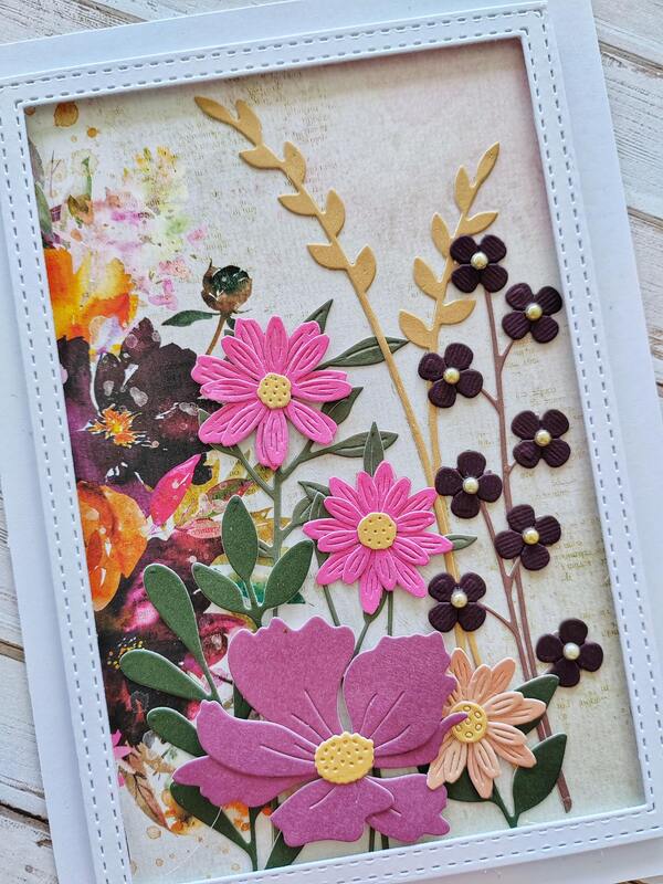 Přání ruční výroba -  Květiny 6