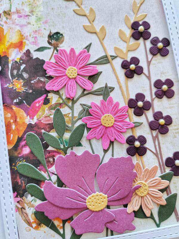 Přání ruční výroba -  Květiny 6