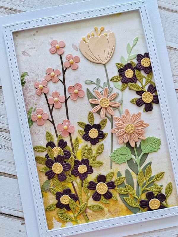 Přání ruční výroba -  Květiny 8