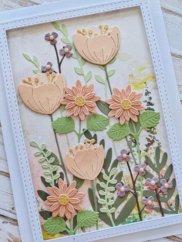 Přání ruční výroba -  Květiny 9