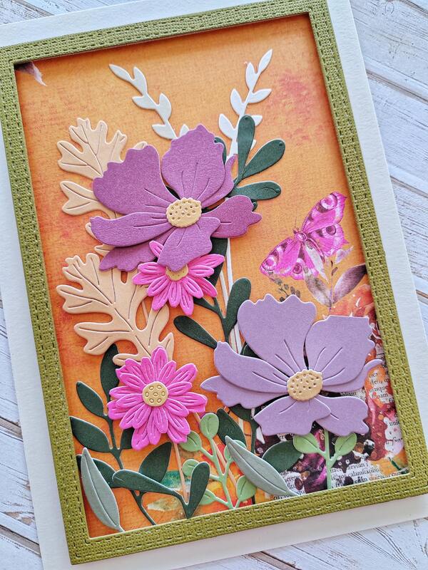 Přání ruční výroba -  Květiny 10