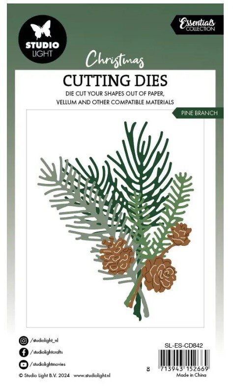 Vyřezávací šablony Studio Light - borovice - sada 5 ks