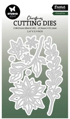 Vyřezávací šablony Studio Light - vánoční hvězda - sada 8 ks