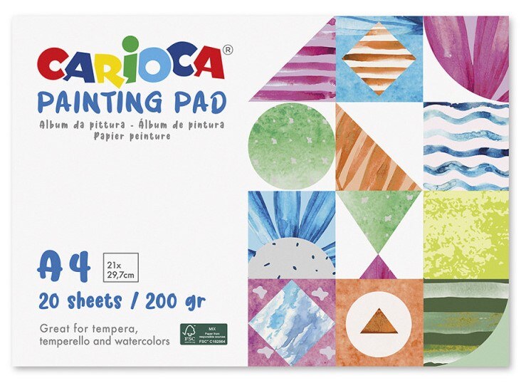 Akvarelový blok A4 CARIOCA 200g - 20 listů