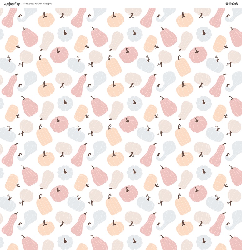 Papíry MODA SCRAP 12x12" - Autumn Vibes - sada 13 listů