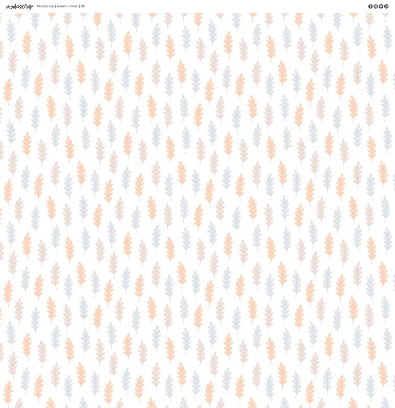 Papíry MODA SCRAP 12x12" - Autumn Vibes - sada 13 listů