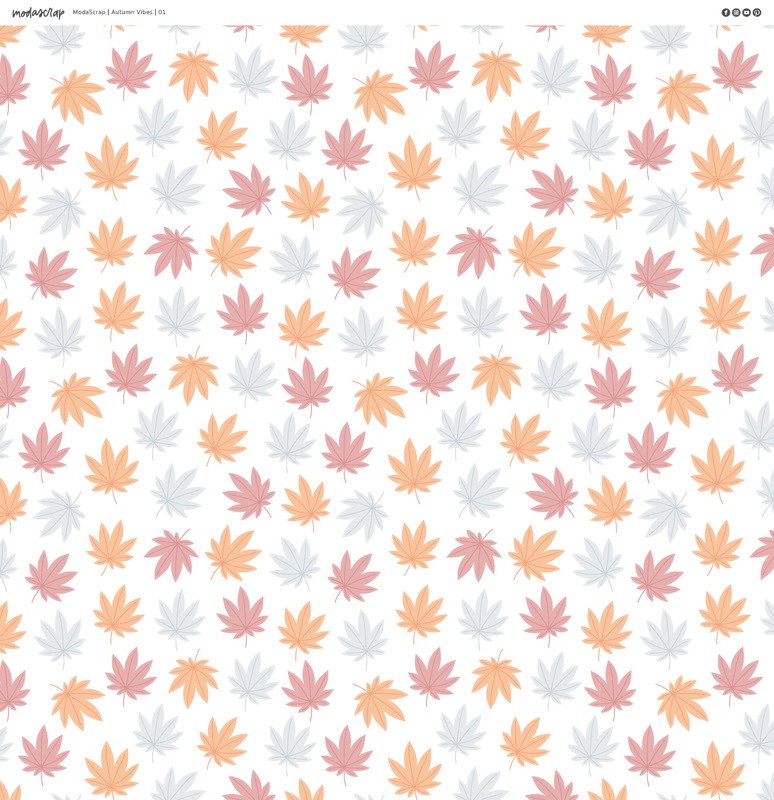 Papíry MODA SCRAP 12x12" - Autumn Vibes - sada 13 listů