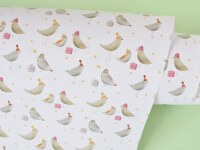 Vánoční balicí papír MANKAI A2 - Ptáčci v kulichu - 1 arch