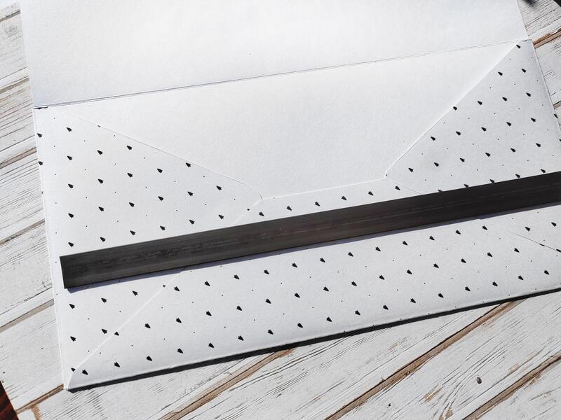 Dárková obálka - Vánoční hvězda (magnetické otvírání) - 1 ks