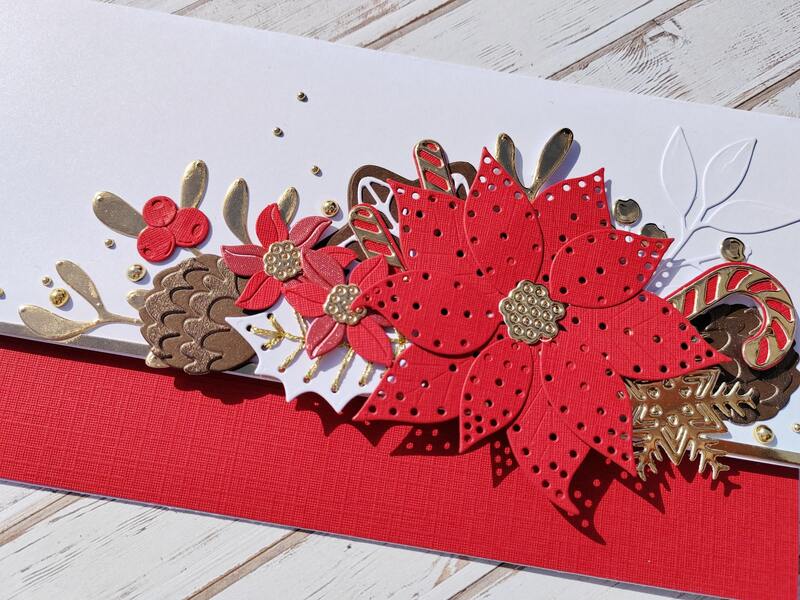 Dárková obálka - Vánoční hvězda 2 (magnetické otvírání) - 1 ks