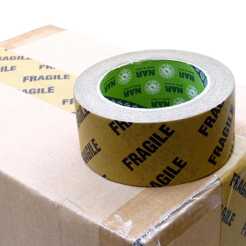 Papírová páska NAR Ecomask - FRAGILE - 50 mm x 50 m
