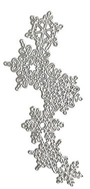 Vyřezávací šablony dpCraft - vločková girlanda - 1 ks