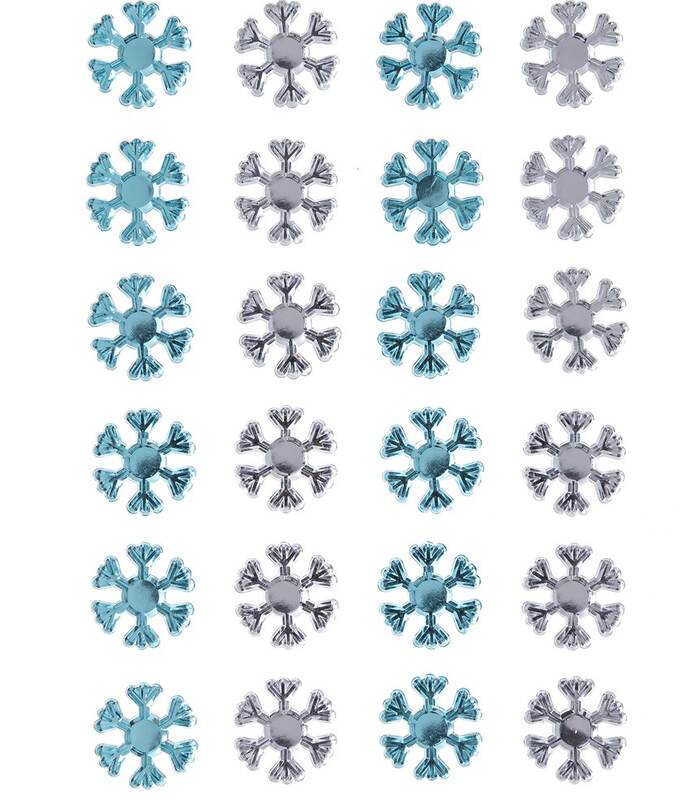 Samolepicí 3D vločky dpCraft - sada 28 ks
