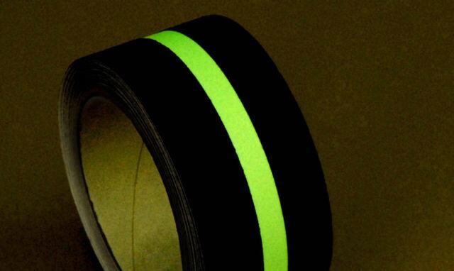 Protiskluzová páska Heskins Glowfix - 50 mm x 18 m - černá s lumin. pruhem