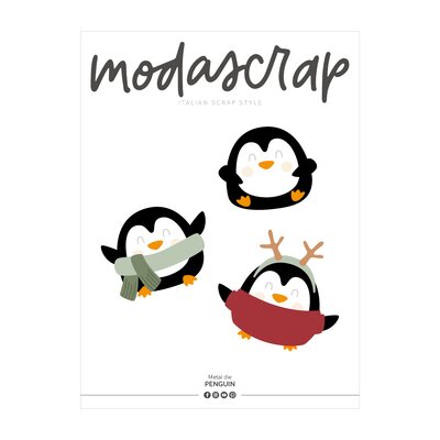 Vyřezávací šablony MODA SCRAP - tučňák - sada 7 ks Vyřezávací šablony MODA SCRAP - tučňák - sada 7 ks