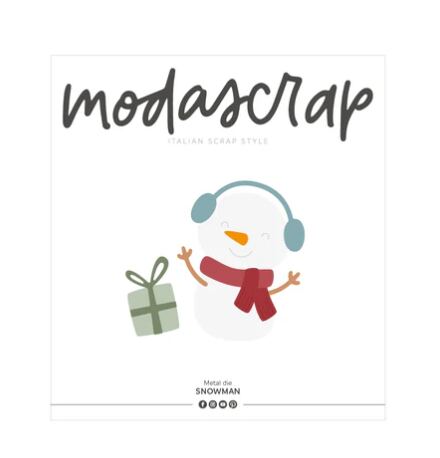 Vyřezávací šablony MODA SCRAP - sněhulák 2 - sada 7 ks