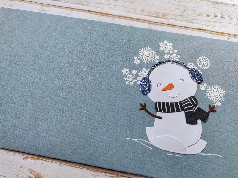 Dárková obálka - Sněhulák - 1 ks