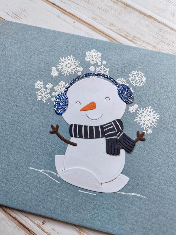 Dárková obálka - Sněhulák - 1 ks