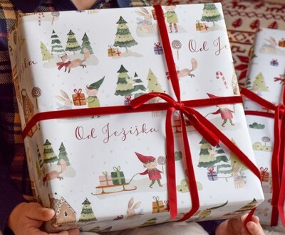 Vánoční balicí papír 70 x 100 cm - 115 g/m2 - Vánoční pohádka - 1 arch