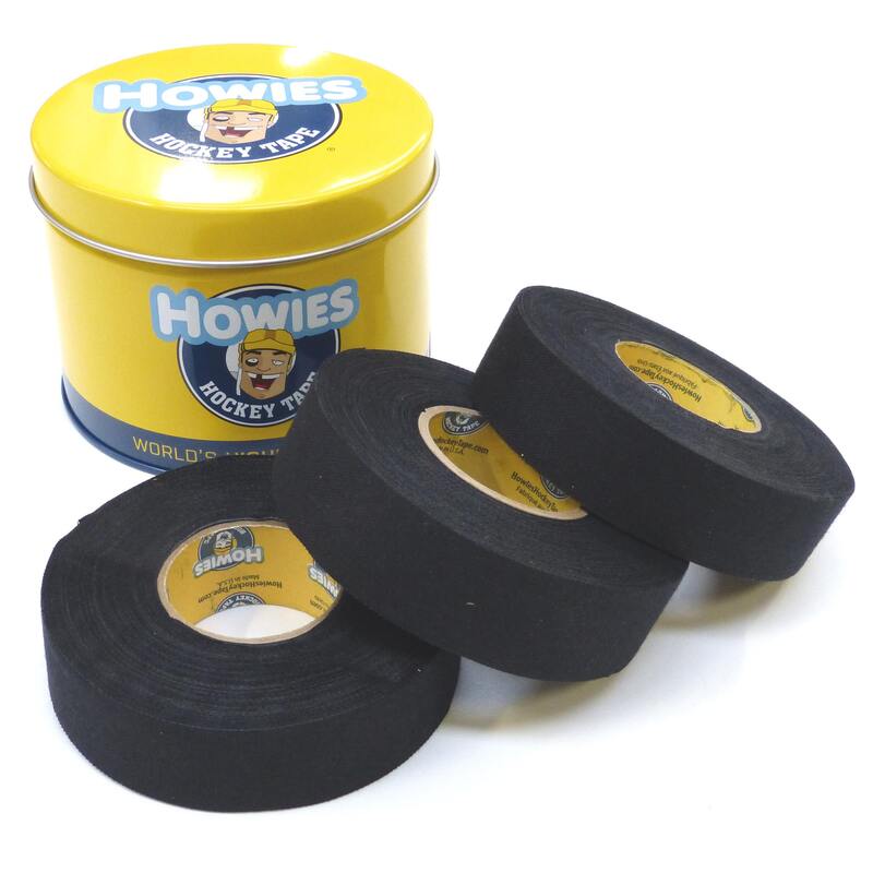 Plechovka + 3 černé hokejové pásky HOWIES - výhodný set