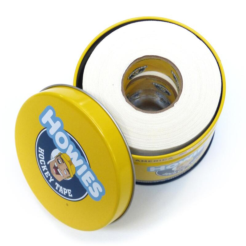 Plechovka + 3 bílé hokejové pásky HOWIES - výhodný set